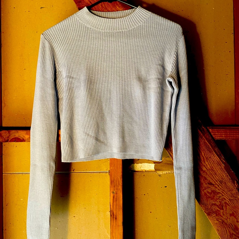 Long sleeve blue shirt from Brandy Melville